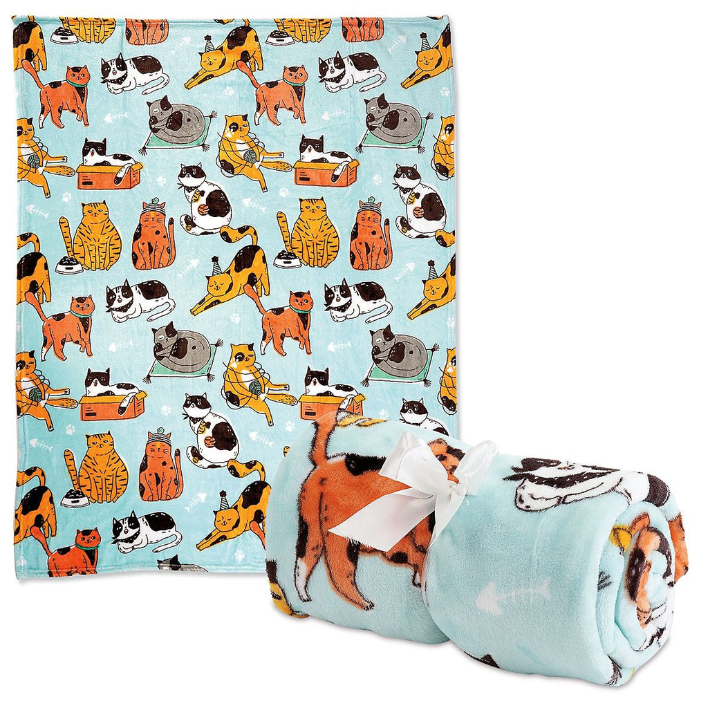Cats Being Cats Plush Throw - NEW!!!