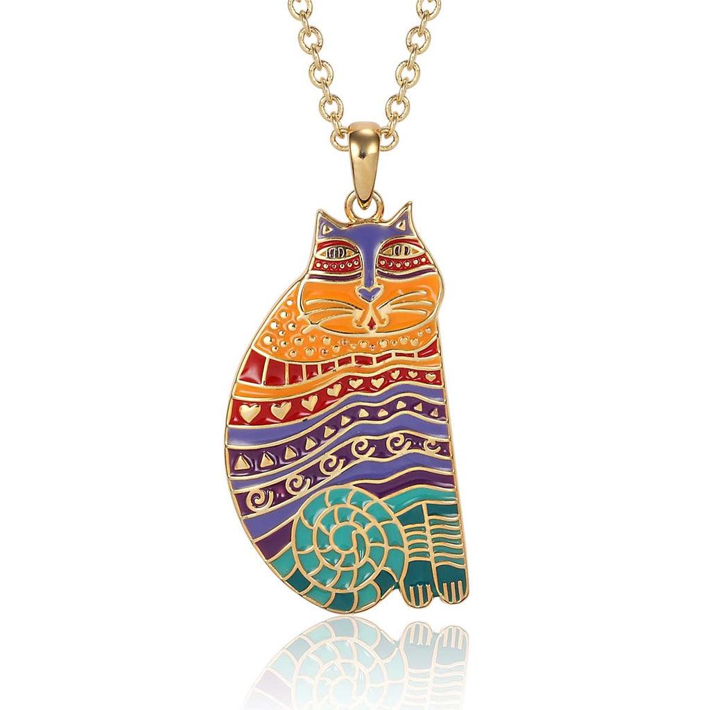 Laurel Burch™  Rainbow Cat Pendant