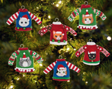 Cat Sweater Ornaments- NEW!!!