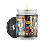 Abstract Cats 120-Hour Soy Candle - Personalize your Scent - NEW!!!