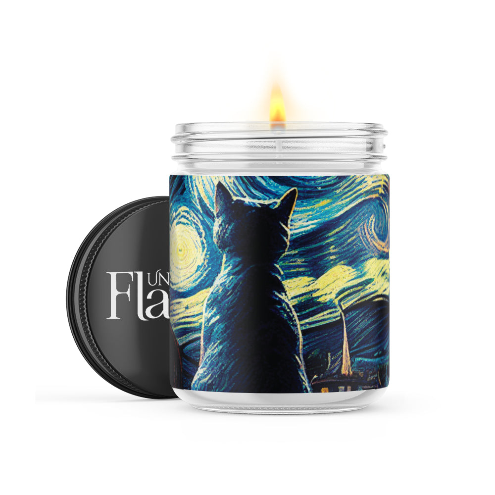 Starry Night Kitty 120-Hour Soy Candle - Personalize your Scent - NEW!!!