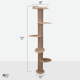 Five-Level Wall Mounted Activity Cat Tree - NEW!!!