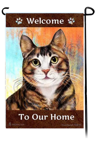 Welcome To Our House Cat Garden Flag - NEW!!!