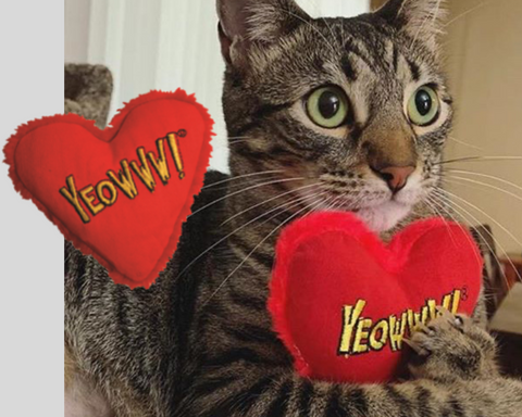 Yeowww! Hearrrt Catnip Toys - Classic, Irresistible Catnip Favorites!!