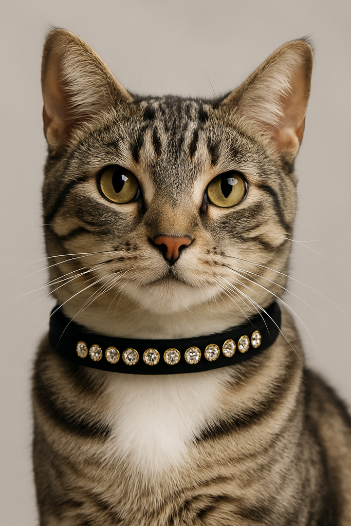 Black Velvet Cat Breakaway Collar - 2 Sizes Available -NEW!!!