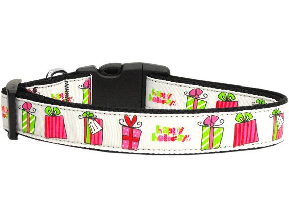 Holiday Cat Nylon Breakaway Collar - All Wrapped Up! - NEW!!!