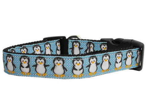 Holiday Cat Nylon Breakaway Collar - Penguins on Parade - NEW!!!