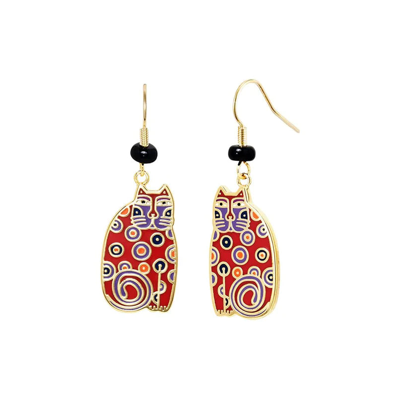 Laurel Burch™ Kindred Cats Drop Earrings - NEW!!!