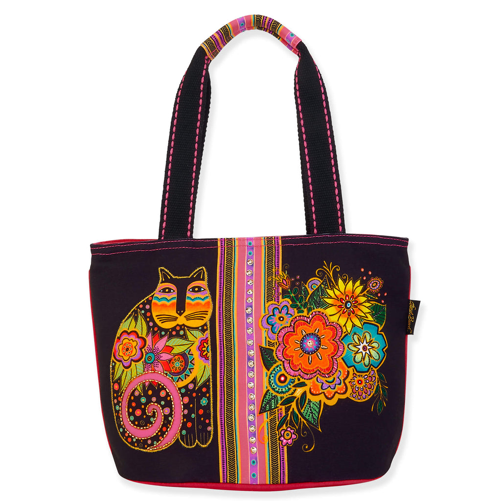 Laurel Burch Medium Tote Zipper Top 14X14.5-Palomas De La Coche Laurel Burch Medium Tote Zipper Top 14X14.5-Palomas De La Coche