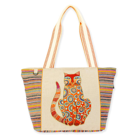 Laurel Burch™ Tabby Cat Large Shoulder Tote - NEW!!!