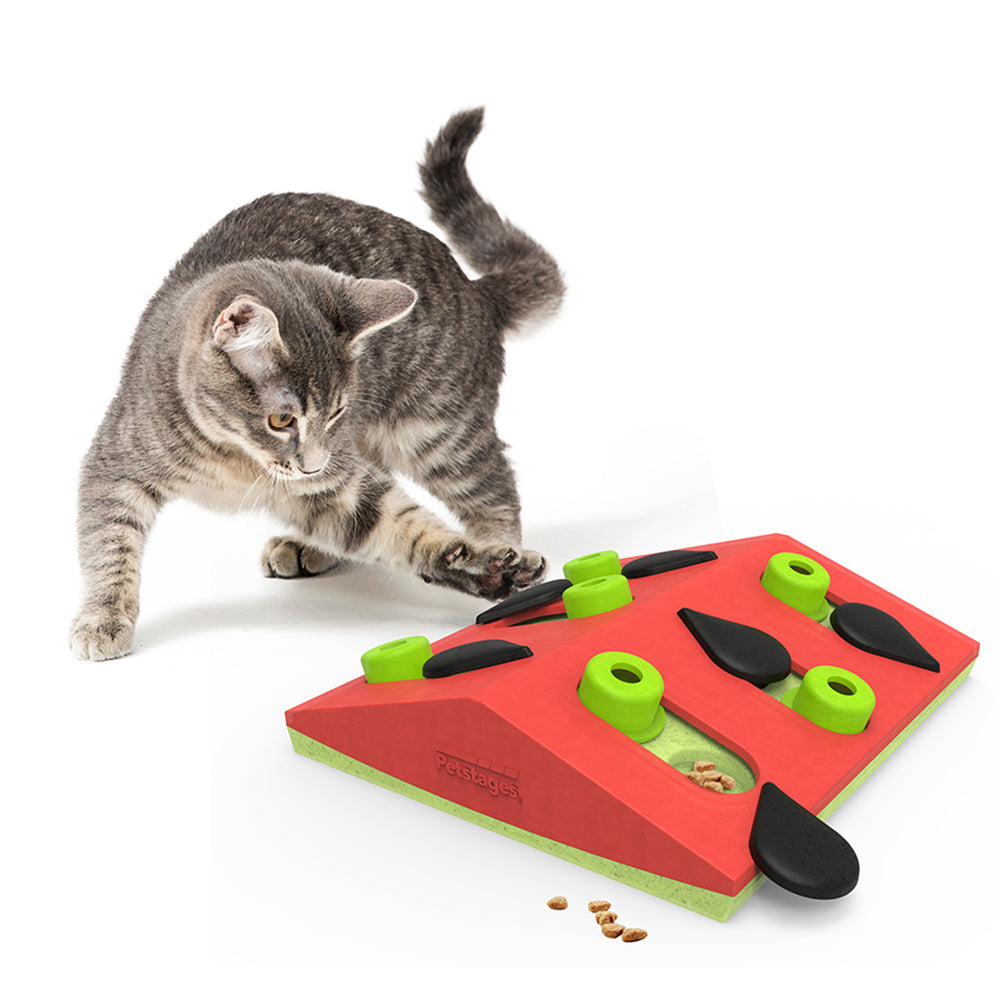 Melon Madness Puzzle & Play Cat Toy