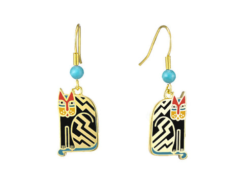 Laurel Burch™ Aztec Cat Drop Earrings