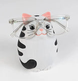 Gray Cat Eyeglass Holder - NEW!!!