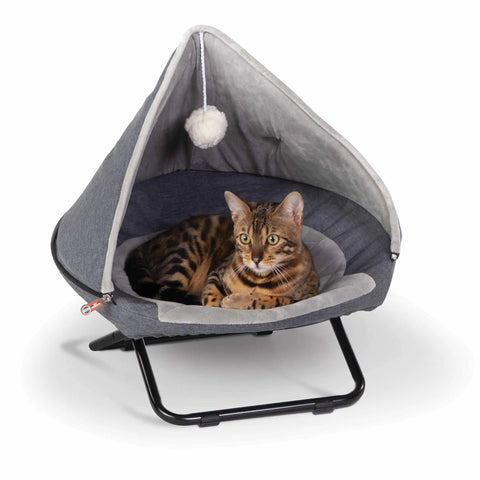 Hooded Elevated Cozy Pet Cot - NEW!!!