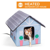 Outdoor Heated Kitty House Cat Shelter Cottage - SALE 25% OFF - LOW STOCK!