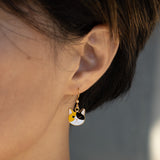 Winking Calico Cat Enamel Drop Style Earrings- SALE - 25% OFF!!