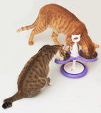 Two Bowl  Raised Feeder - Cat Friendly, Human Friendly