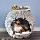 Refined Feline Deluxe Cat Igloo Bed & End Table