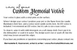 Custom Cat Memorial and Tribute Votive