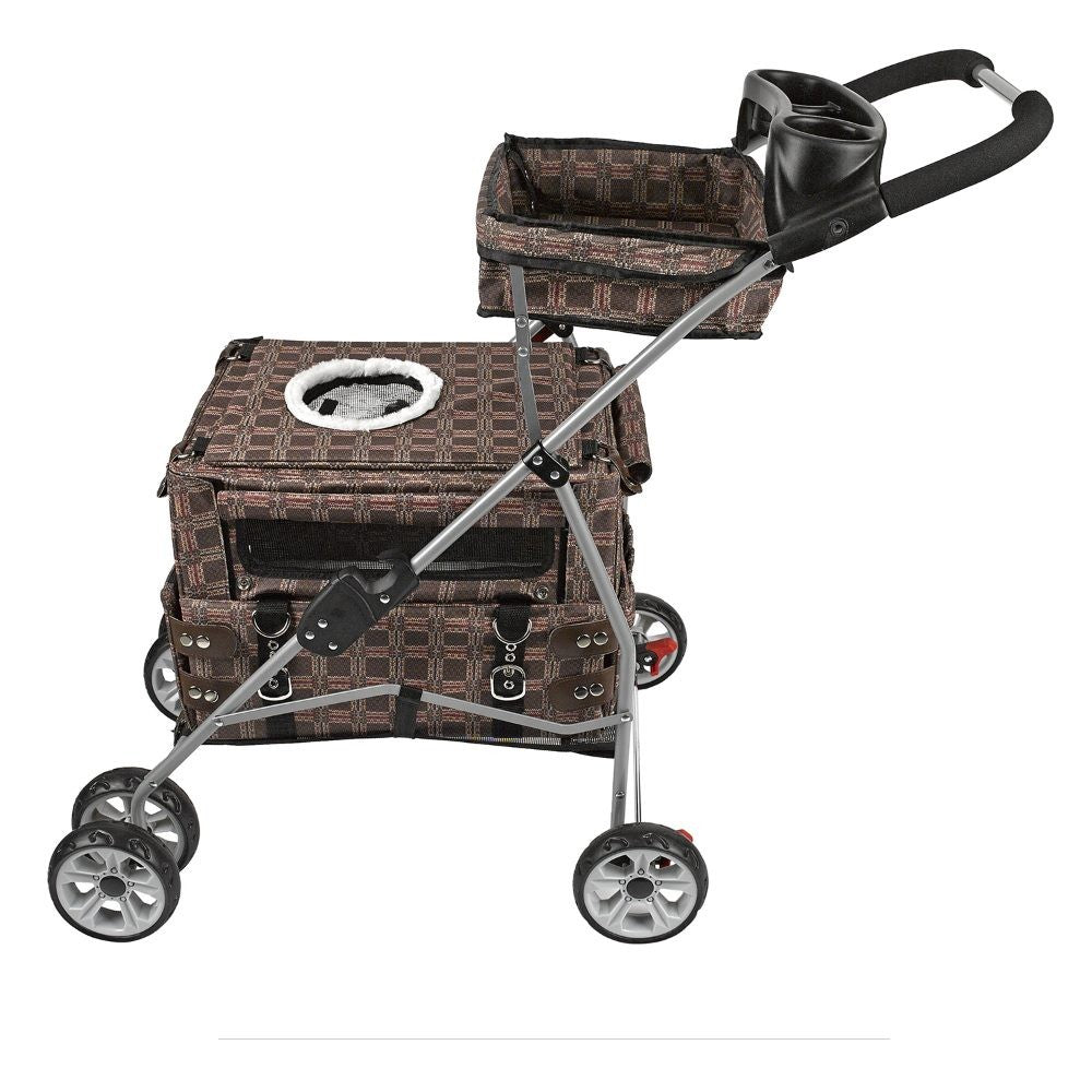 Kittywalk® Kouture Stroller Royale - Cat Carrier and Stroller, All in One!