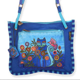 Laurel Burch™ Cerulean Cats Medium Crossbody