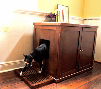 Wooden XL Cat Furniture Litter Box Enclosure, Hidden Litter Box, Indoor Pet  Home - AliExpress