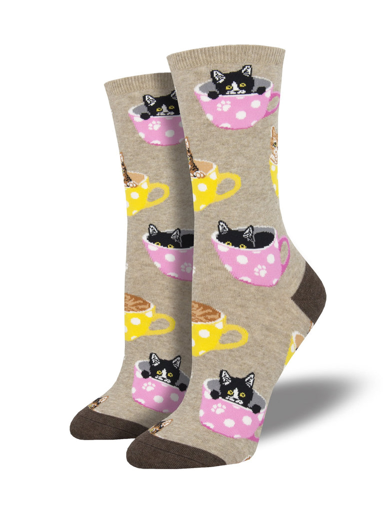 Cat-feinated Cat Socks