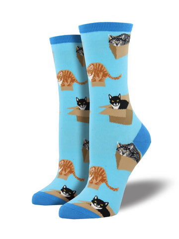 Cat in a Box Cat Socks