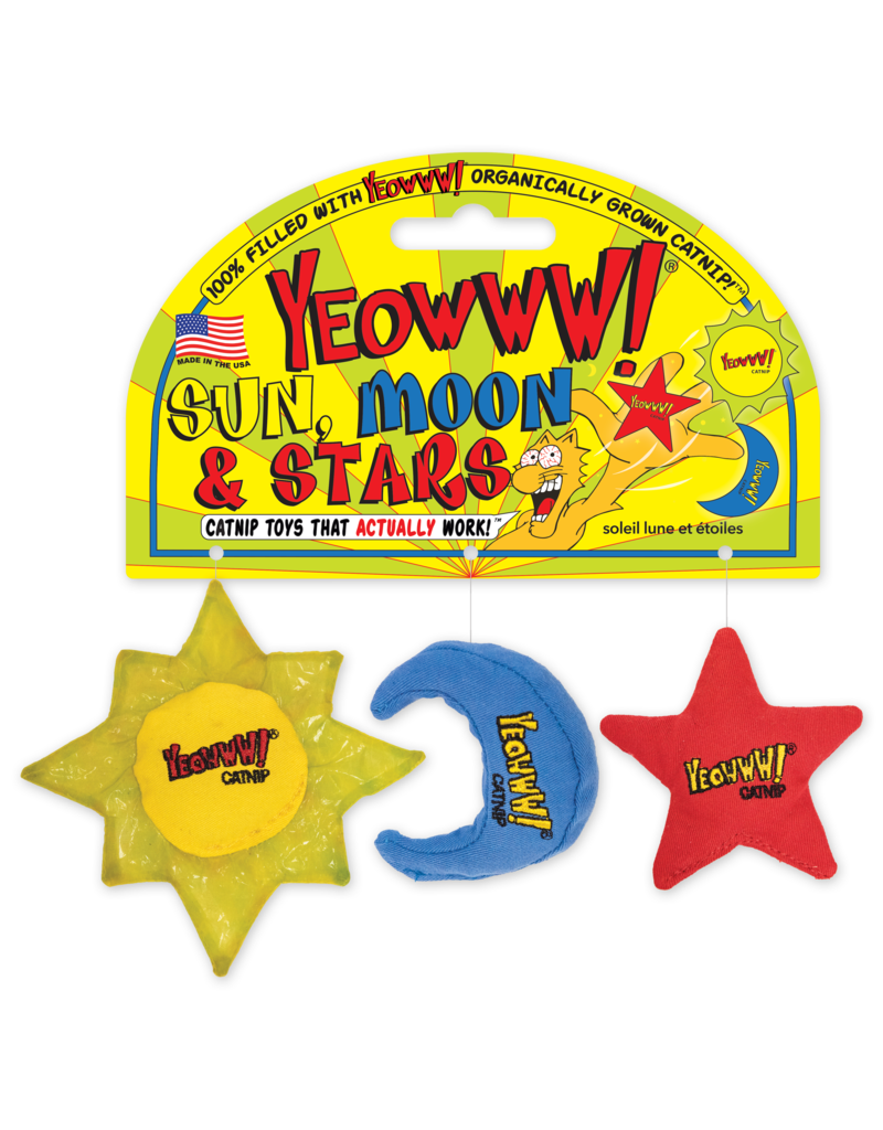 Yeowww! Sun, Moon & Stars Catnip Toy Set